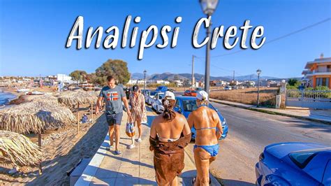 Analipsi Crete Walking Tour 4k Greece 2022 YouTube