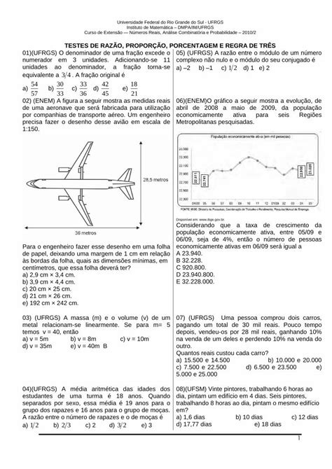 Pdf Exercícios Regra De Três Razão E Proporção Dokumen Tips