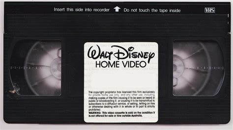 Walt Disney Label Template 1986 1993 Aus By Dtvrocks On Deviantart