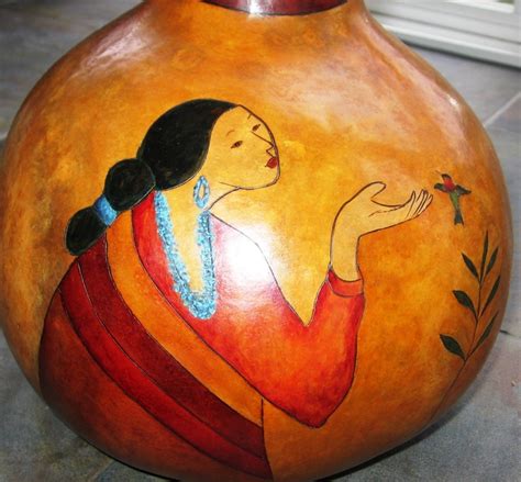 Gourd Art By Helene Cde Baca Gourd Art Gourds Art