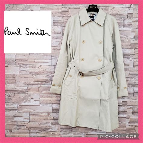 42％割引ブラウン系xlll世界有名な Paul Smith ポールスミス トレンチコート ショート丈 リネン混 Xl トレンチコート