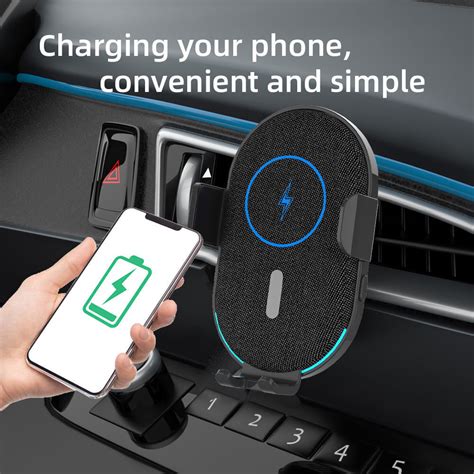 W Qi Wireless Car Charger Factory Wholesale Phone Holder Car Wireless