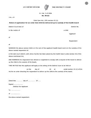 Fillable Online District Court Rules Schedule C Form No Notice