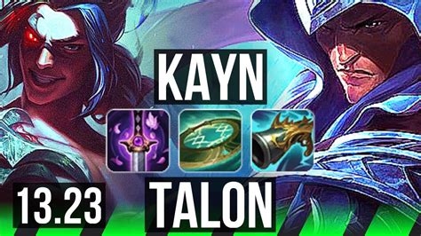 KAYN Vs TALON JNG 4 8M Mastery Legendary 8 Solo Kills 29 3 6