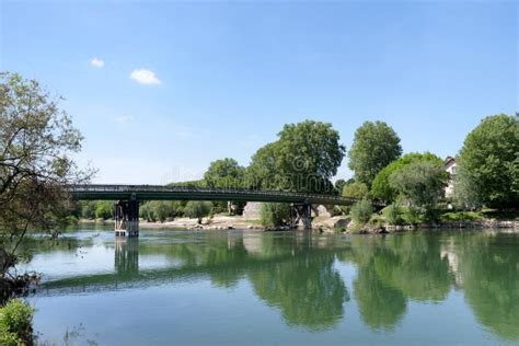 Bridge on the Marne River in Ile De France Country Stock Image - Image ...