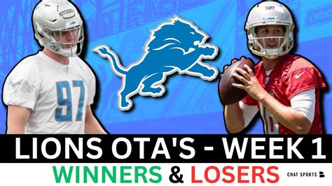 Detroit Lions OTAs Winners Losers Ft Jared Goff Amon Ra St Brown