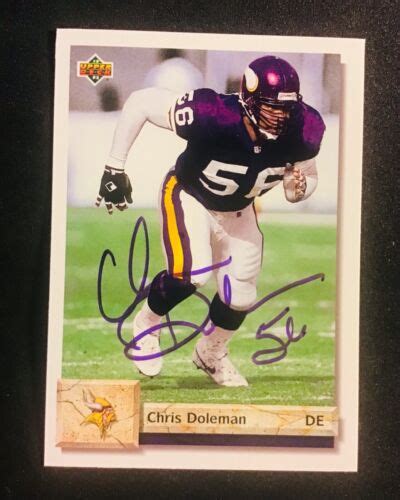 Minnesota Vikings Chris Doleman Autographed Signed Auto Upper Deck