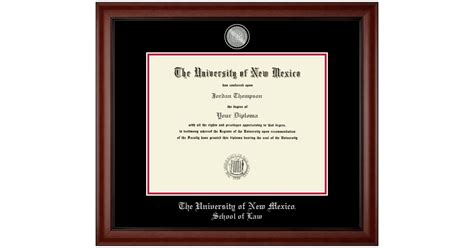 Unm School Of Law Diploma Frames Church Hill Classics