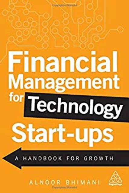 Financial Management F R Technologie Start Ups Ein Handbuch F R Gr Eur