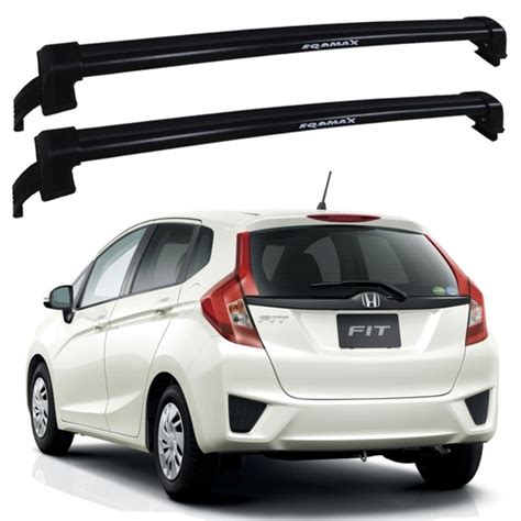 Rack De Teto Honda Fit 2015 Até 2018 Eqmax New Wave Preto em Promoção