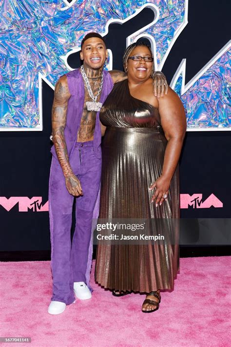 Nle Choppa And His Mother Angela Potts Attend The 2023 Mtv Video