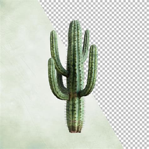 Planta De Cactus Aislada Sobre Un Fondo Transparente Png Archivo Psd