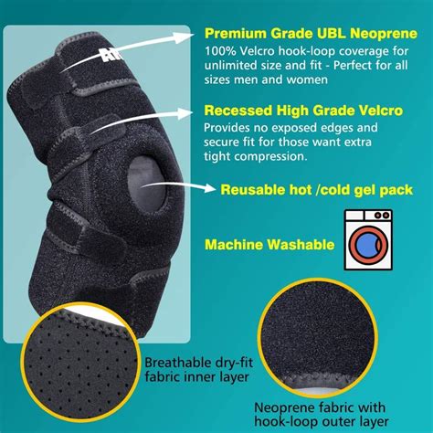 Arris Elbow Ice Pack Wrap With Support Wrap Hot Cold Therapy For Pain Relief Reusable Gel