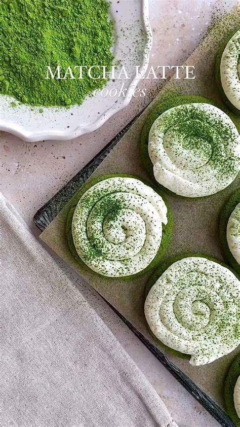 matcha latte cookies julie marie eats recipe matcha recipe baking
