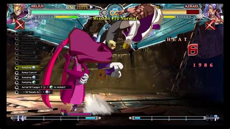 Blazblue Centralfiction Relius Combo Challenge Example 3 Youtube