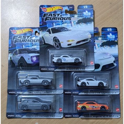 Hot Wheels 1 64 Fast Furious Premium 2023 A Assortment Set Of 5 Pcs Shopee Philippines