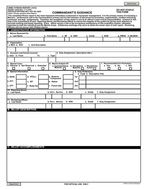 Usmc Form ≡ Fill Out Printable PDF Forms Online