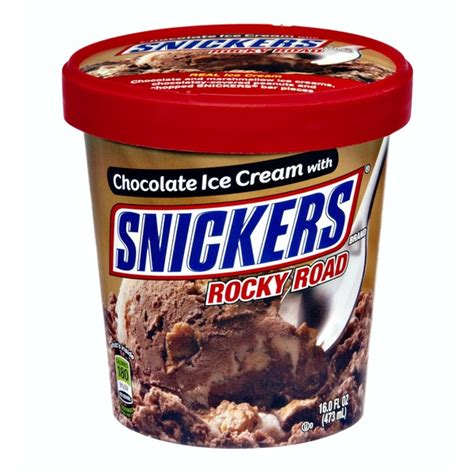 Snickers Rocky Road Chocolate Ice Cream 16 Fl Oz Instacart