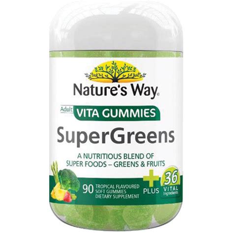 Buy Nature S Way Adult Vita Super Greens Gummies Online At Chemist