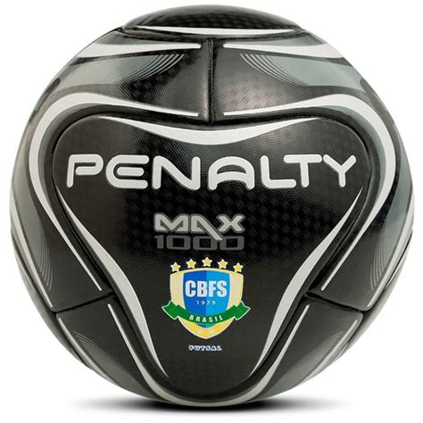 Bola De Futsal Penalty Max 1000 Termotec Cbfs Black Edition R 194 90