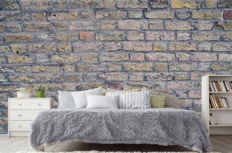 Brick Wall Wallpaper Street Art Modern Wall Decor Photo Wallpaper Large Wall Murals Retro Old ...