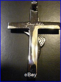 JOHNNY HALLYDAY croix argent massif LORIGINAL JOHNNY poinçon neuve 6