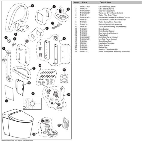 Toto Washlet Toilet Replacement Parts