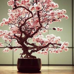 Pink Cherry Blossom Bonsai Tree Seeds, Japanese Sakura, Best Gift for ...