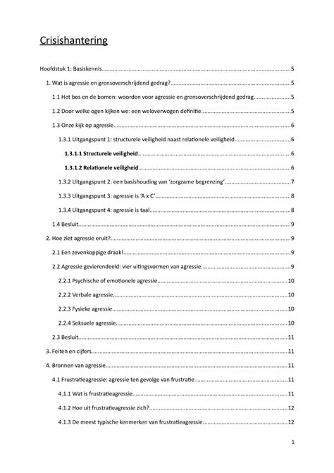 Sv Crisishantering Samenvatting Crisishantering Hoofdstuk Studocu