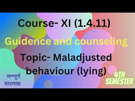 B Ed Practicum Course X Optinal Paper On Maladjusted Behaviour In