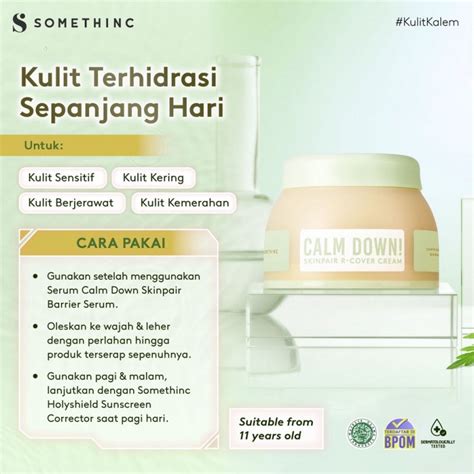 Jual SOMETHINC Calm Down Skinpair R Cover Cream Original Harga Terbaik