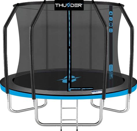 Батут с внутренней сеткой Thunder Inside Elite 6FT 185 см Black/Blue ...