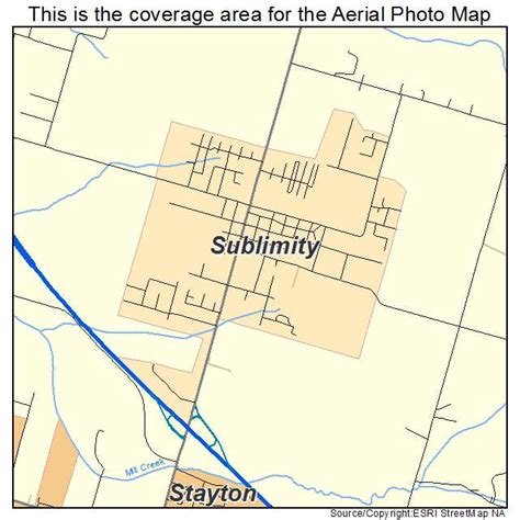 Aerial Photography Map of Sublimity, OR Oregon