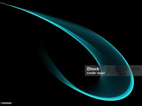 Abstract Neon Blue Line Background Stock Photo - Download Image Now ...