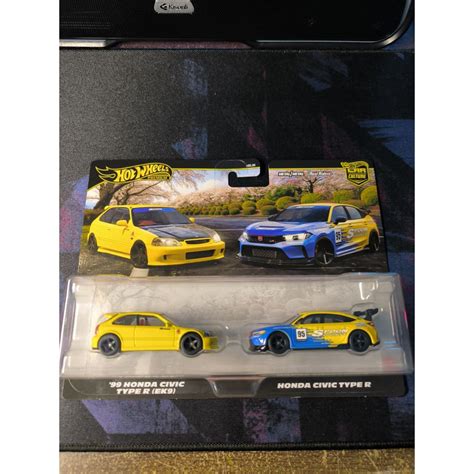 Hot Wheels Premium Twin Pack Honda Civic Type R EK9 Honda Civic Type R SPOON Shopee Malaysia
