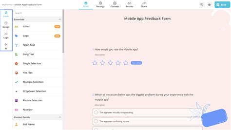 Your Guide To Mobile App Surveys Questions Tips Templates Forms App