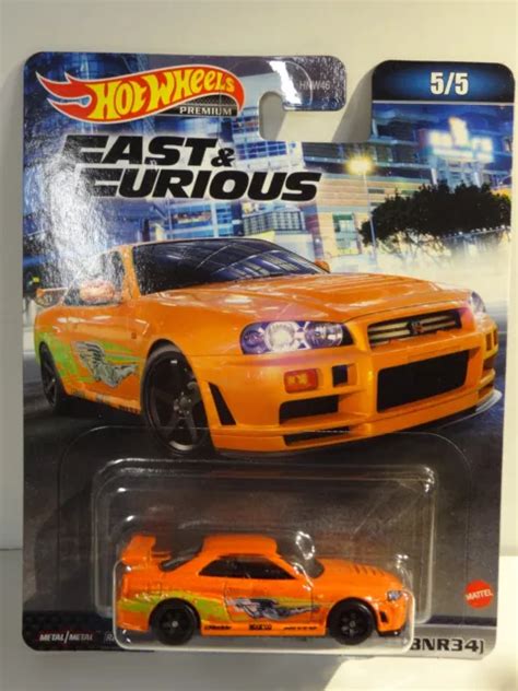 HOT WHEELS PREMIUM 2023 Fast Furious Nissan Skyline Gt R Bnr34