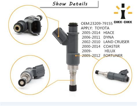 Fuel Injector OEM 23209 79155 For Toyota Hilux Hiace Prado Coaster