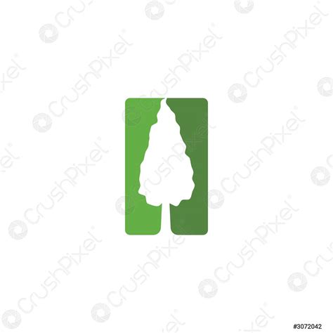 Pine Tree Logo Ilustration Stock Vector Crushpixel