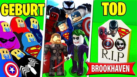 XXL GEBURT Bis TOD Von SUPERHELDEN 2 In BROOKHAVEN Roblox Brookhaven