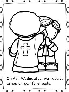 Ash Wednesday Coloring Pages by Miss P's PreK Pups | TpT