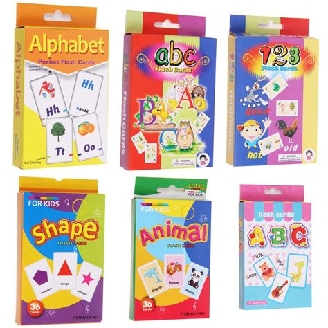 Alphabet Shapes Flash Cards For Kid Toddler Early Learning ABC