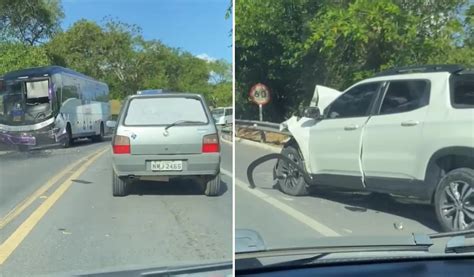 Colisão Entre Carro E ônibus Deixa Uma Pessoa Ferida Na Br 316