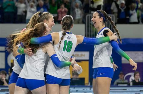 Fgcu Beats Lipscomb 3 0 In The Asun Volleyball Championship Game