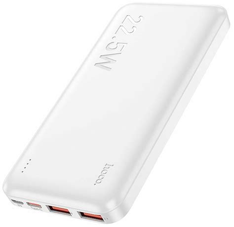 Портативный аккумулятор Hoco J101 Astute, 10000mAh, 22.5W, белый ...