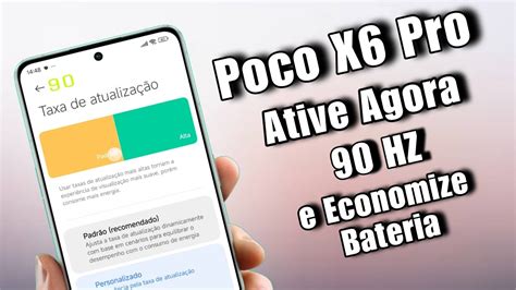 Poco X Pro Ative Agora Taxa De Atualiza O Hz E Economize