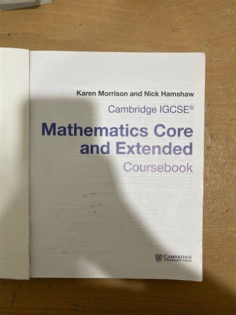 Cambridge Igcse Mathematics Core And Extended Coursebook Buku Alat