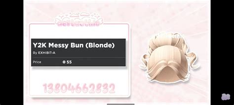 Blonde Hair Roblox Blonde Bun Coding Clothes Dance Studio Messy Bun