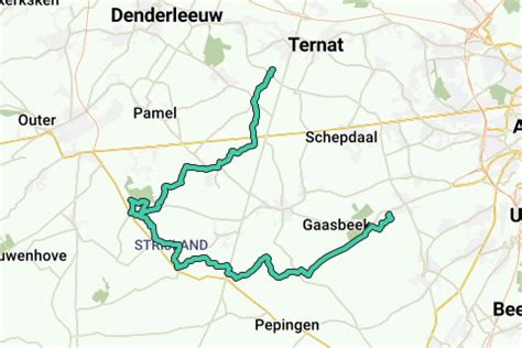 Wambeek Vlezenbeek Recreatieve Fietsroute Routeyou