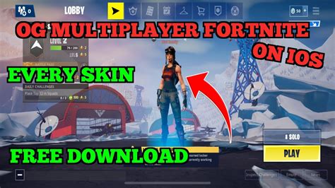 How To Get OG Fortnite Multiplayer On IPhone Ezfn Dev YouTube